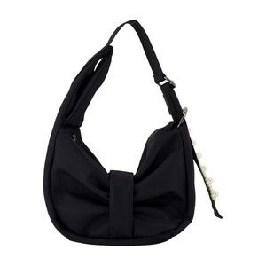 Simone Rocha Mini Sling Bow Shoulder Bag - Nylon - Black - NWT